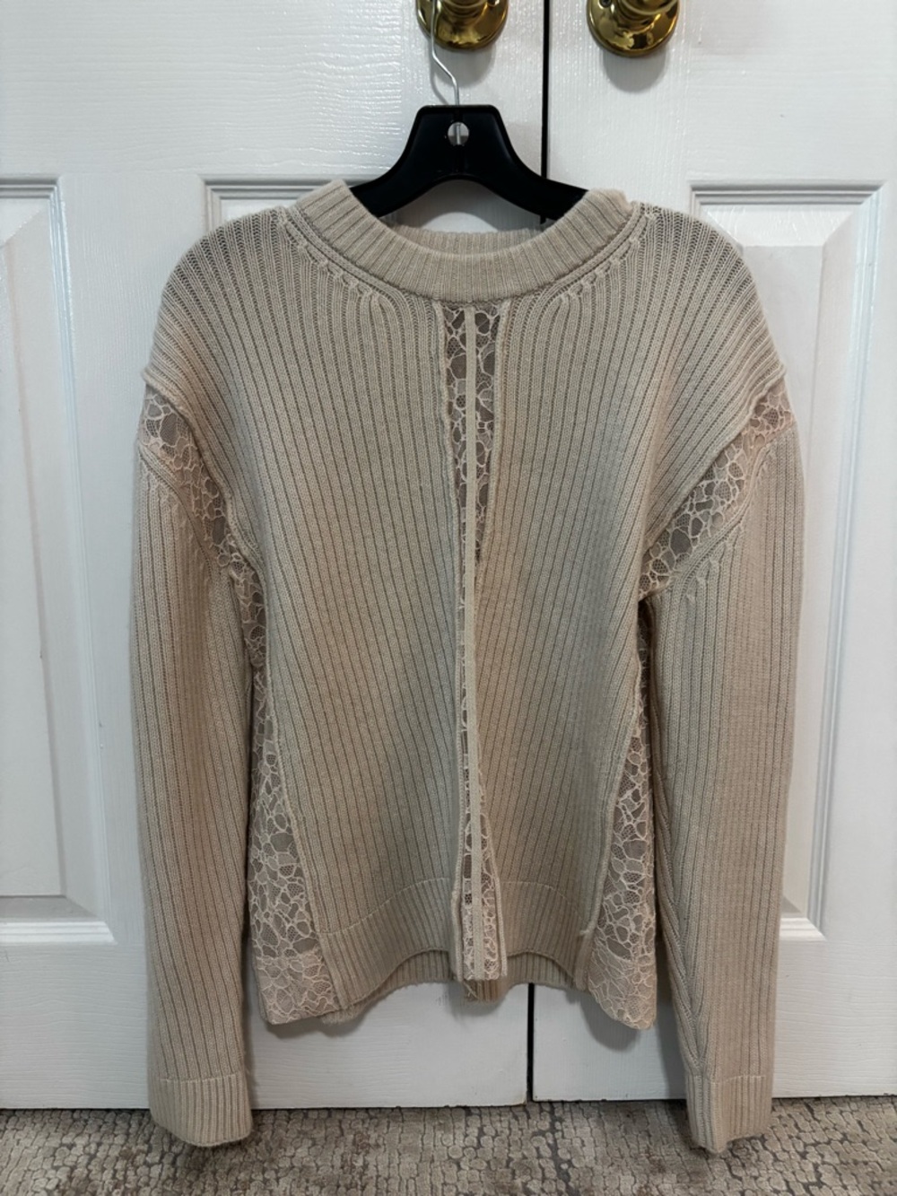 Simkhai cashmere and lace sweater women’s size M